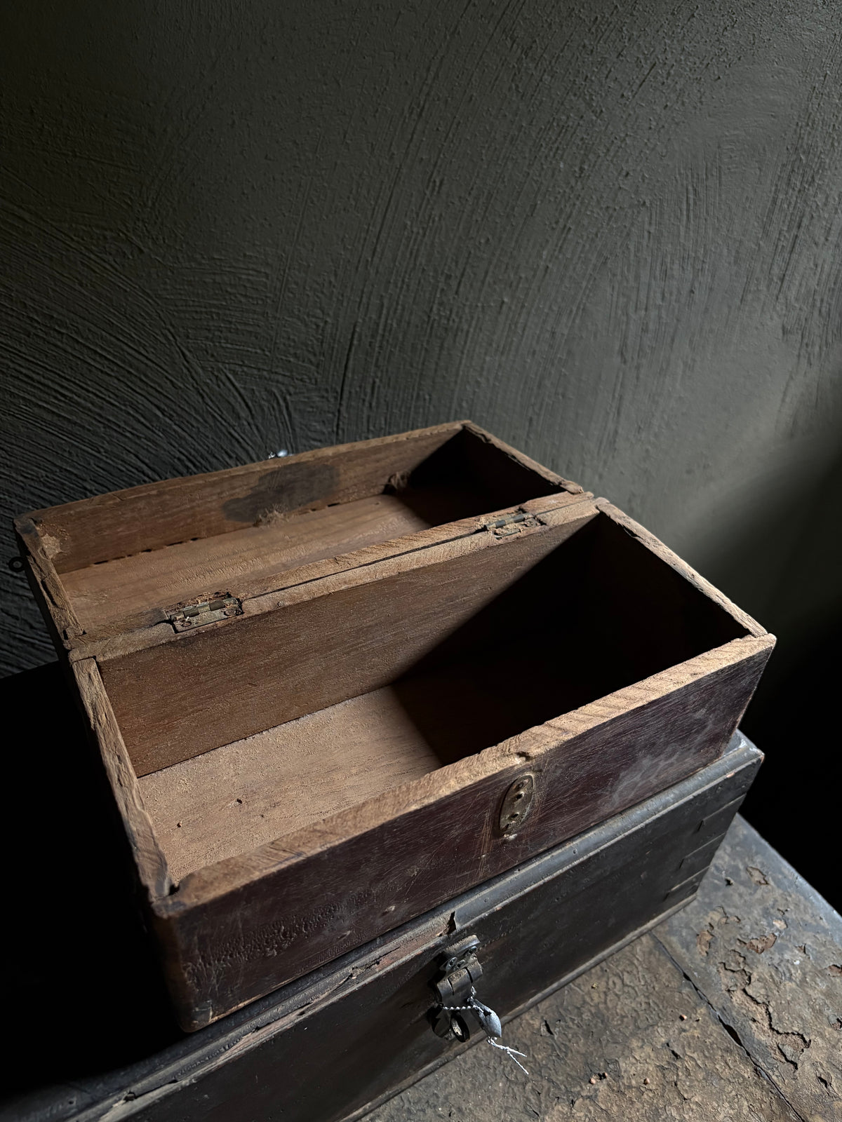 Klein authentiek houten kistje