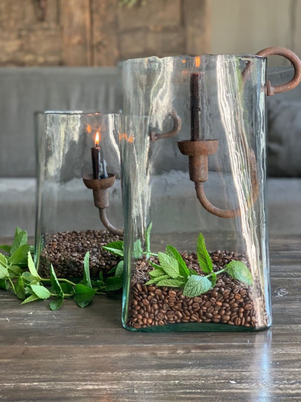 Grote Flor windlicht - Puur Wonen Sophie