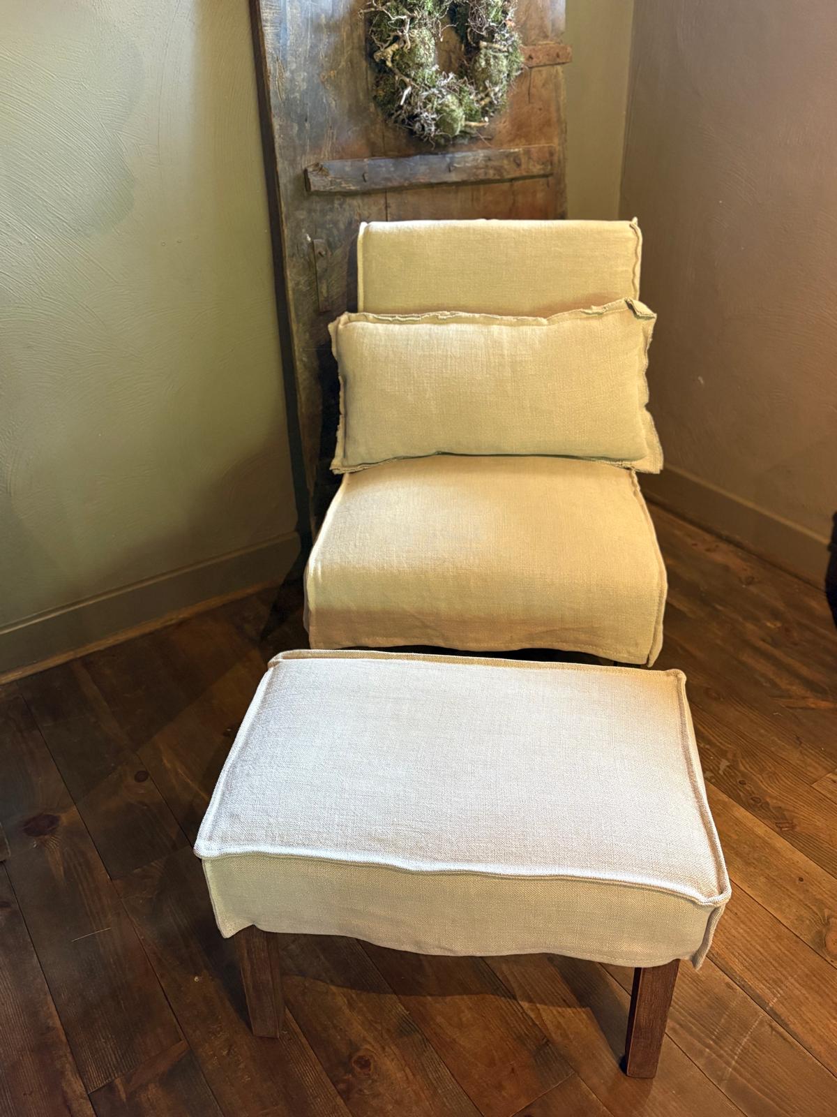 Stoel Nine Beige - 100% linnen