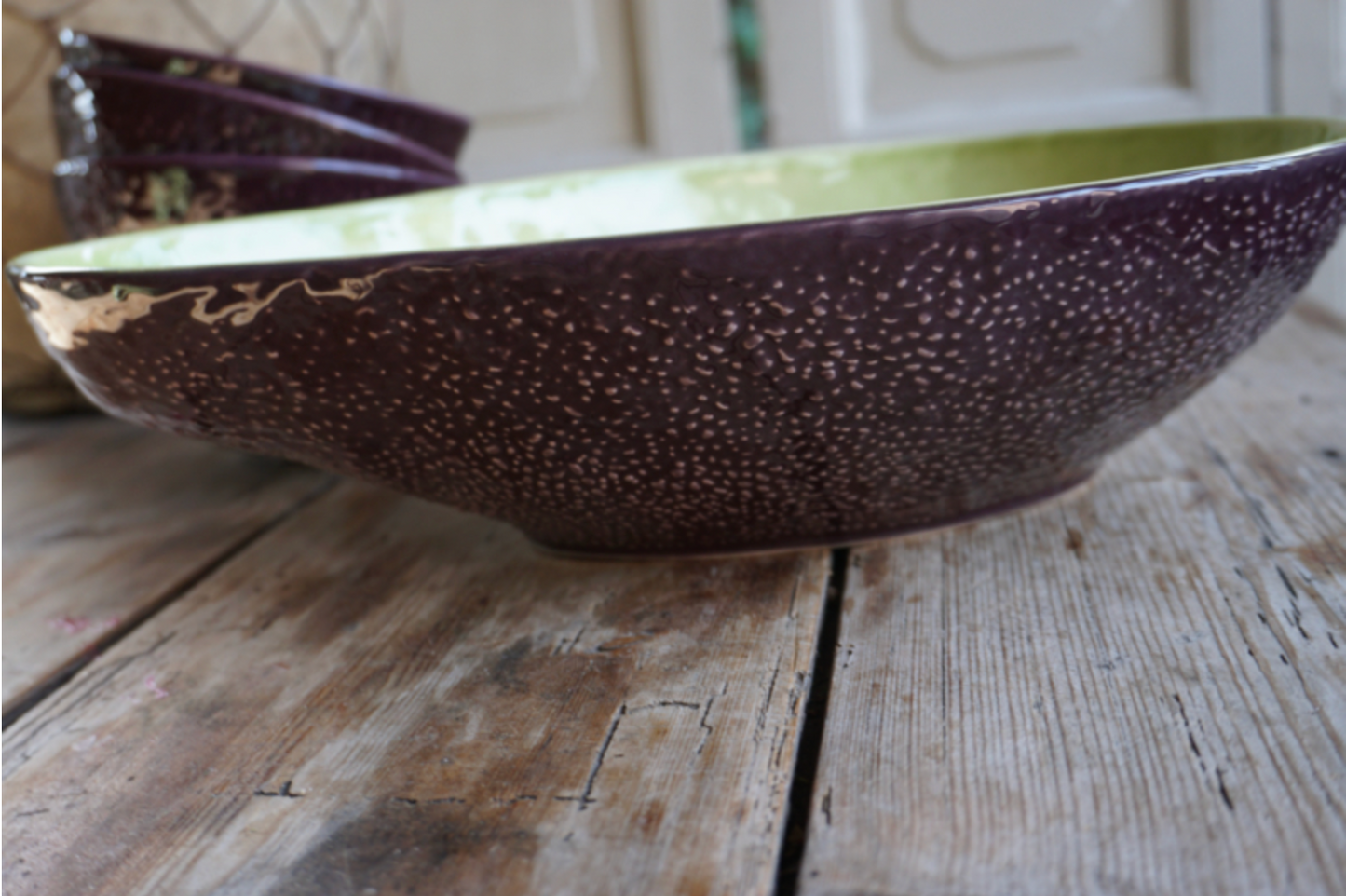Salad bowl avocado - Bordallo Pinheiro
