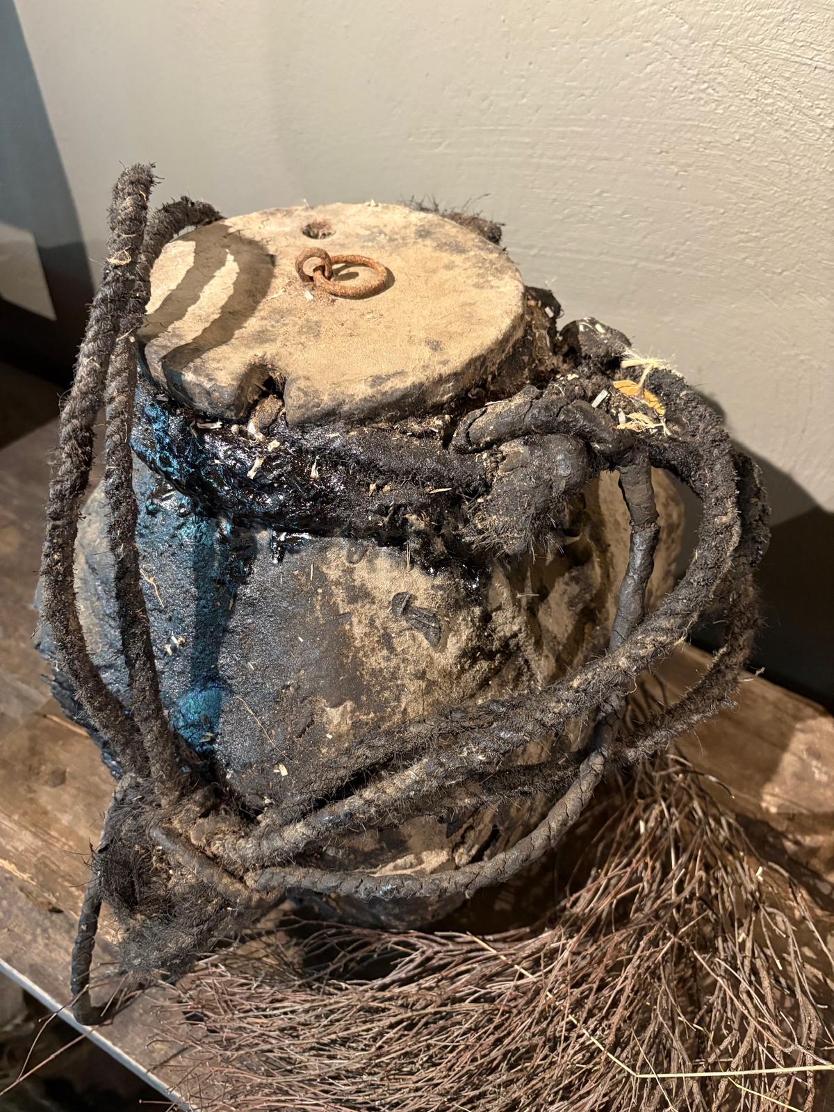 Brocante terriyaki mand met deksel