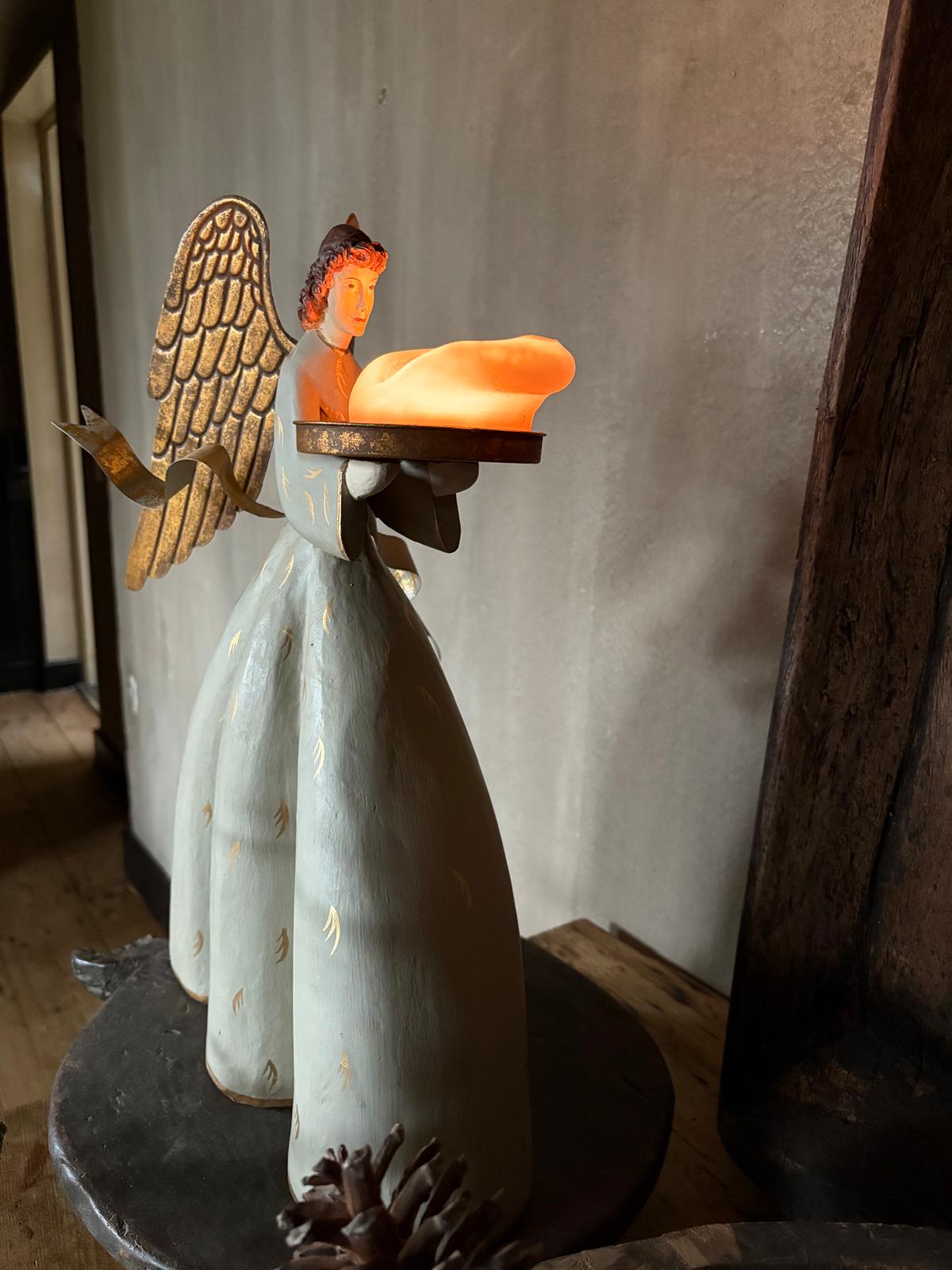 Handgemaakte engel grijs