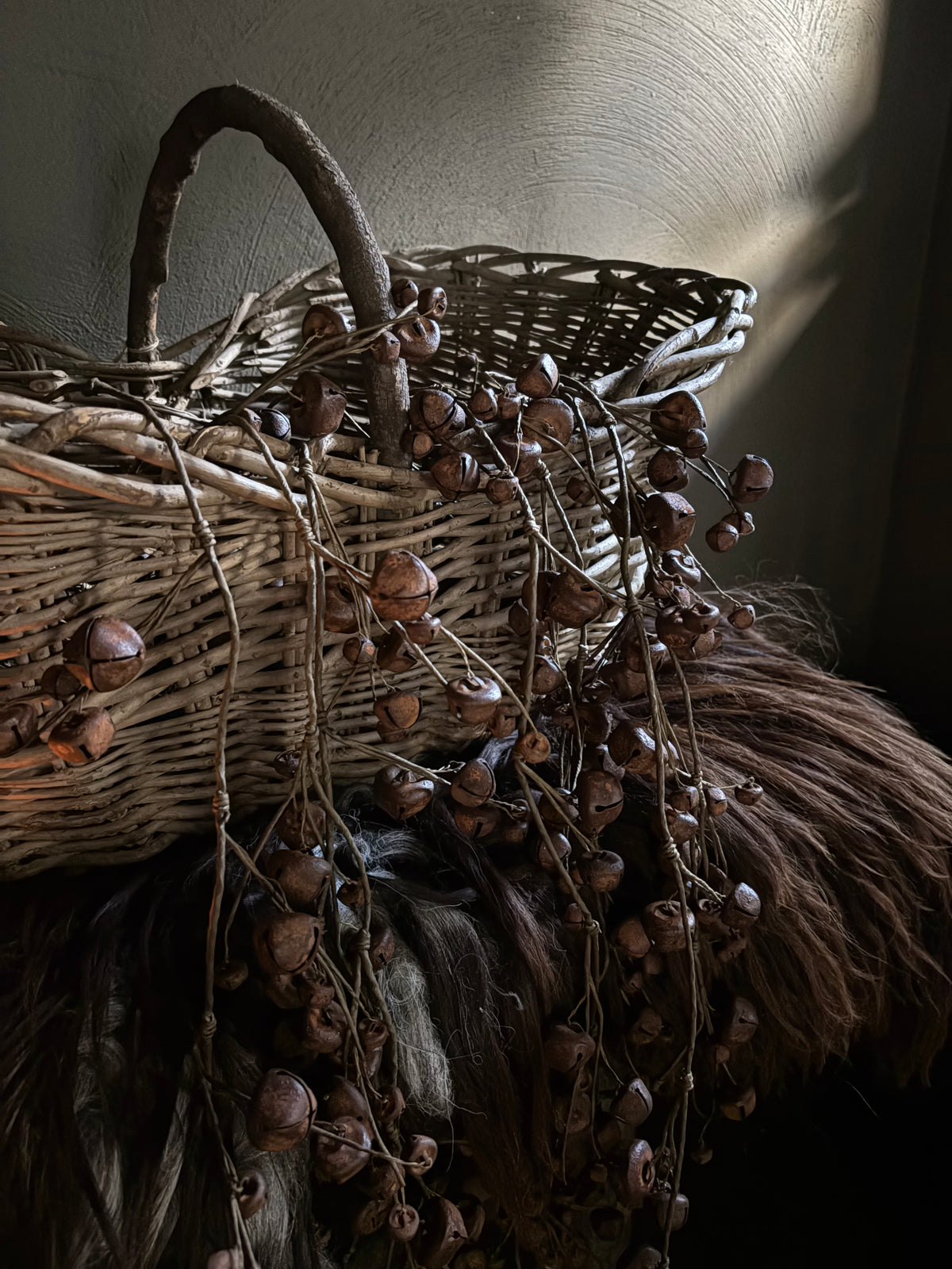 Guirlande belletjes roest 150cm