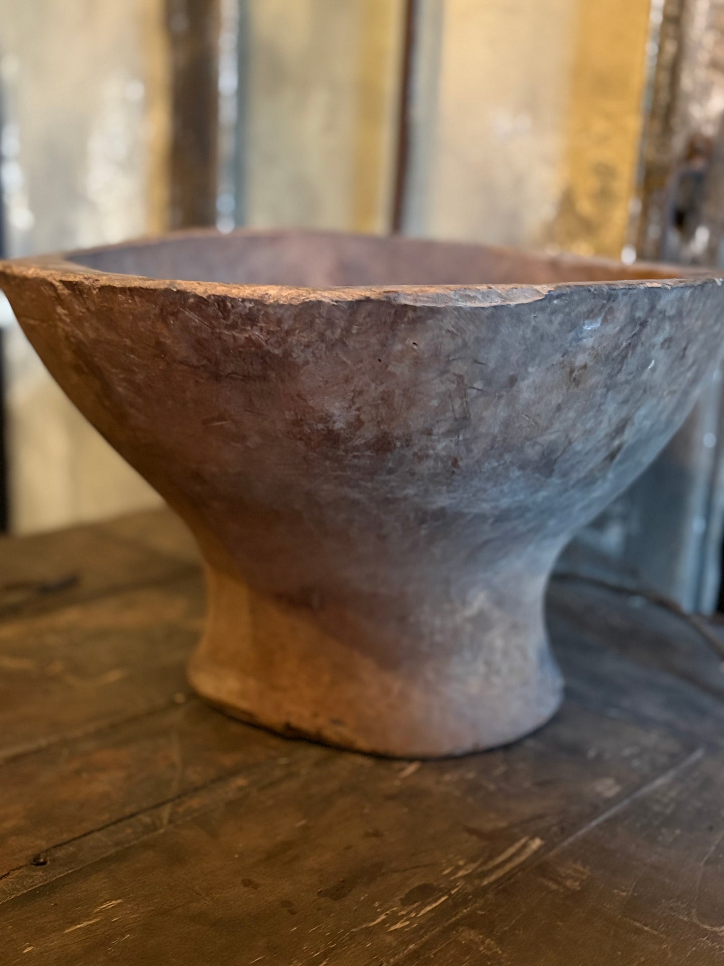 Authentieke houten schaal