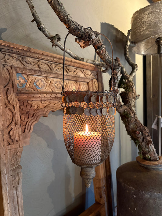 Windlicht roest 13 x 33 cm