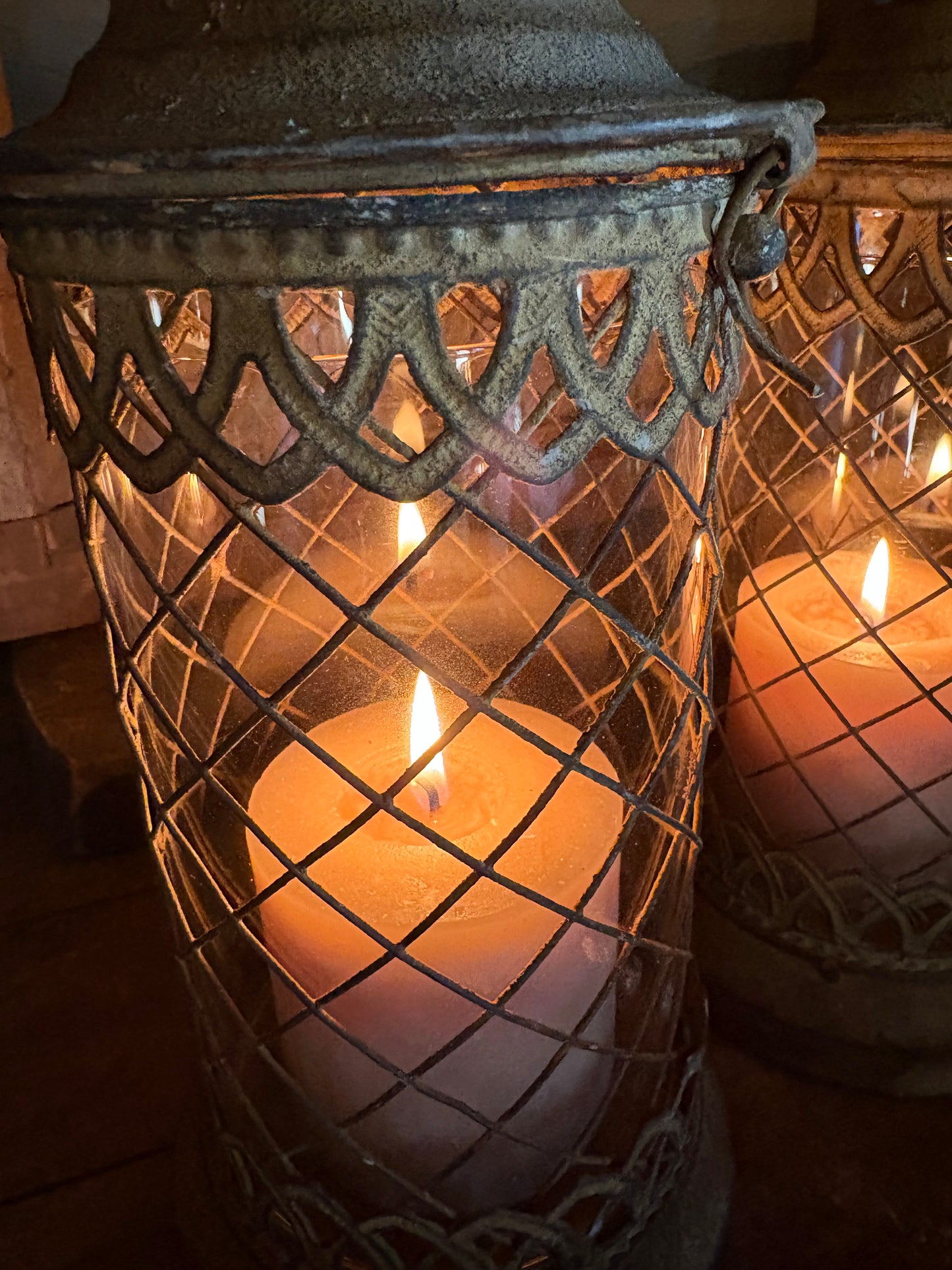 Lantaarn grijs 13 x 33 cm