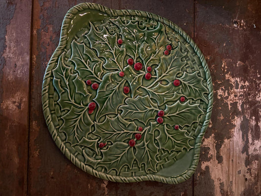 Cake Plate Holly - Bordallo Pinheiro