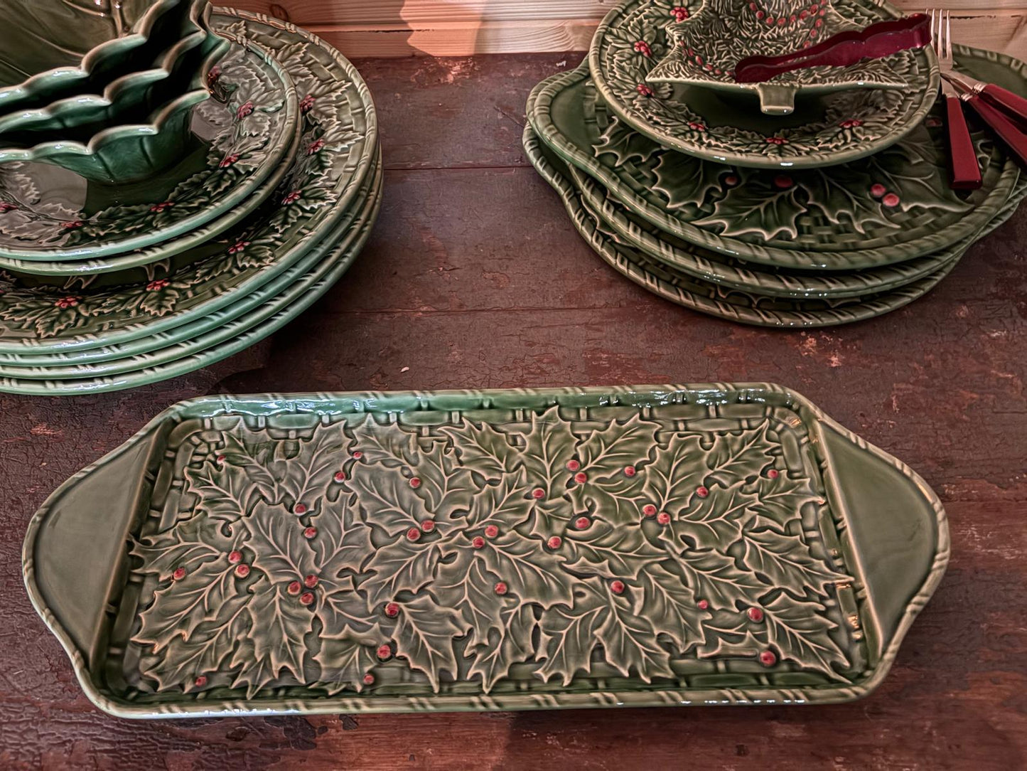 Cheese plate holly - Bordallo Pinheiro