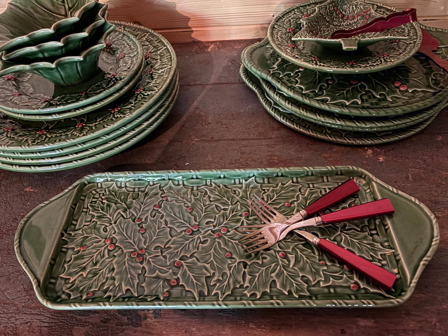 Cheese plate holly - Bordallo Pinheiro