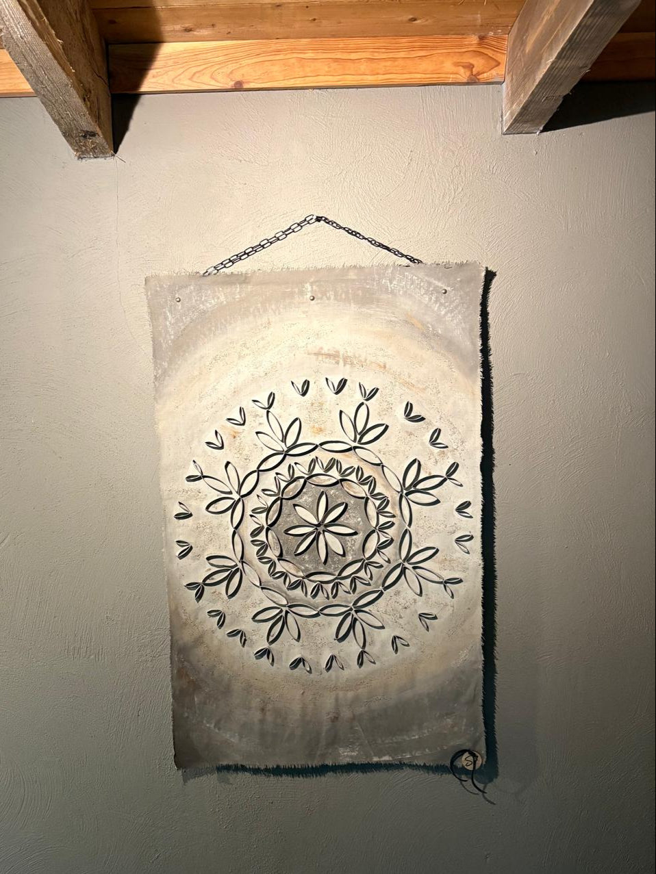 Handgemaakt wandkleed 66 x 102 cm