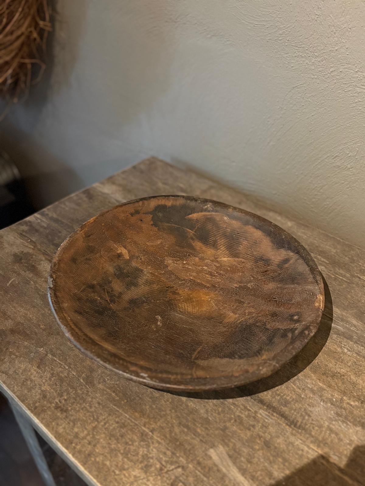 Houten schaal 31 x 5 cm