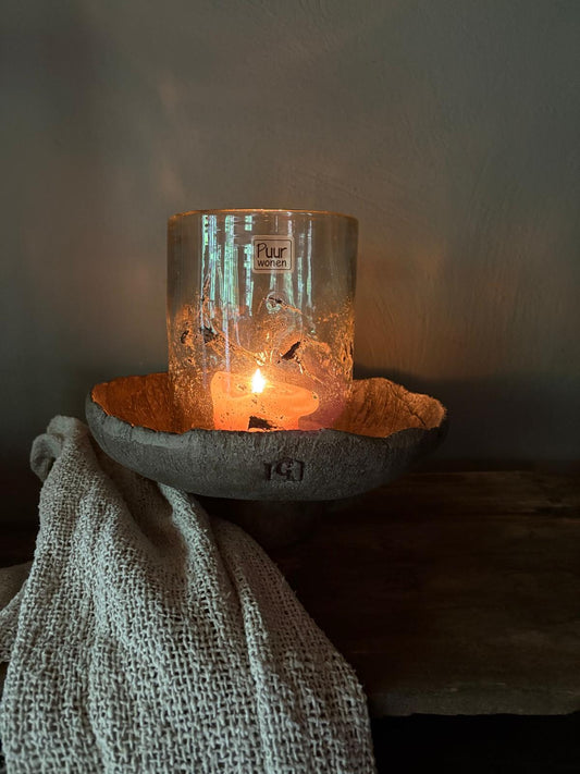 Schaal op voetstuk private label Catharina at Home (24 x 14 cm)