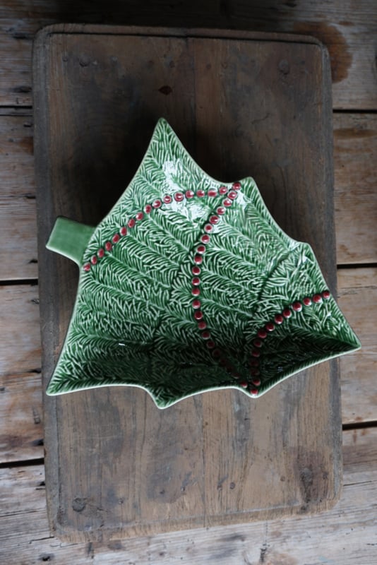 Large bowl Christmas tree Bordallo Pinheiro