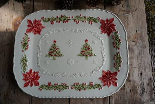 Plate christmas Bordallo Pinheiro