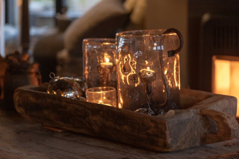 S-Hangkandelaar groot roest (27 cm)