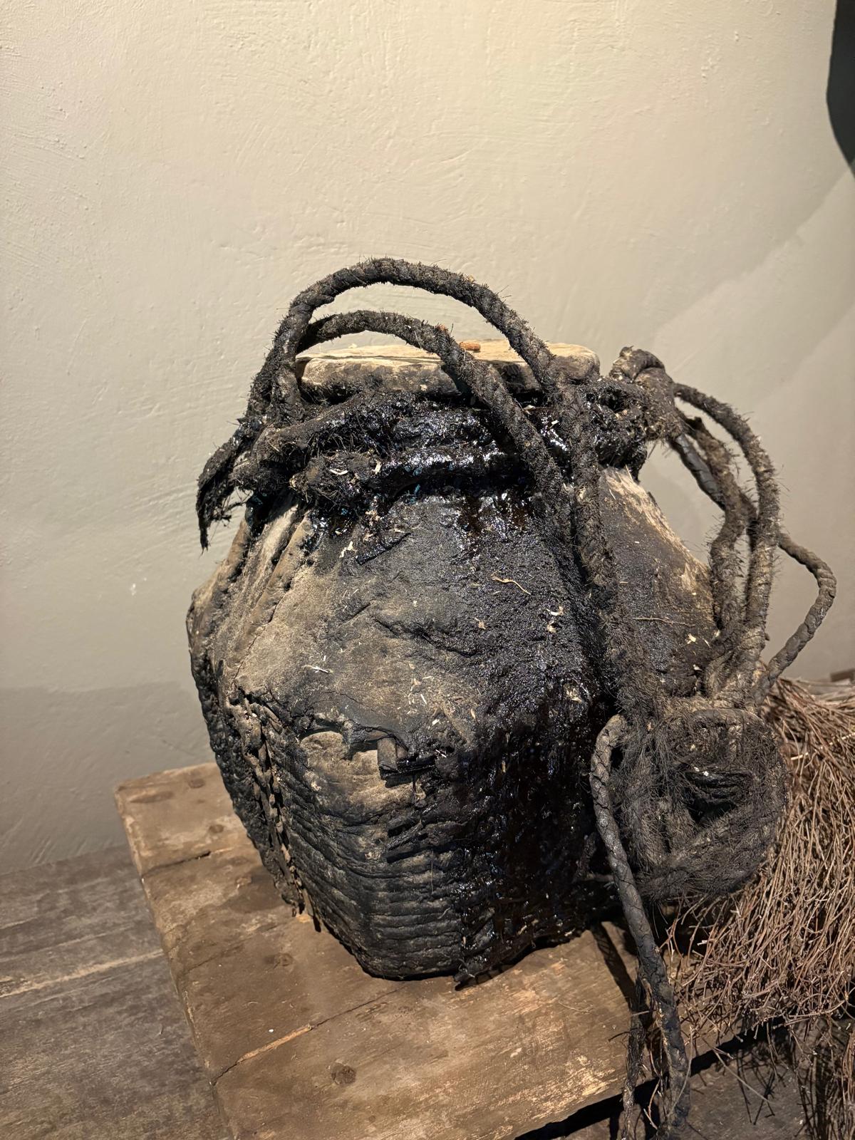 Brocante terriyaki mand met deksel