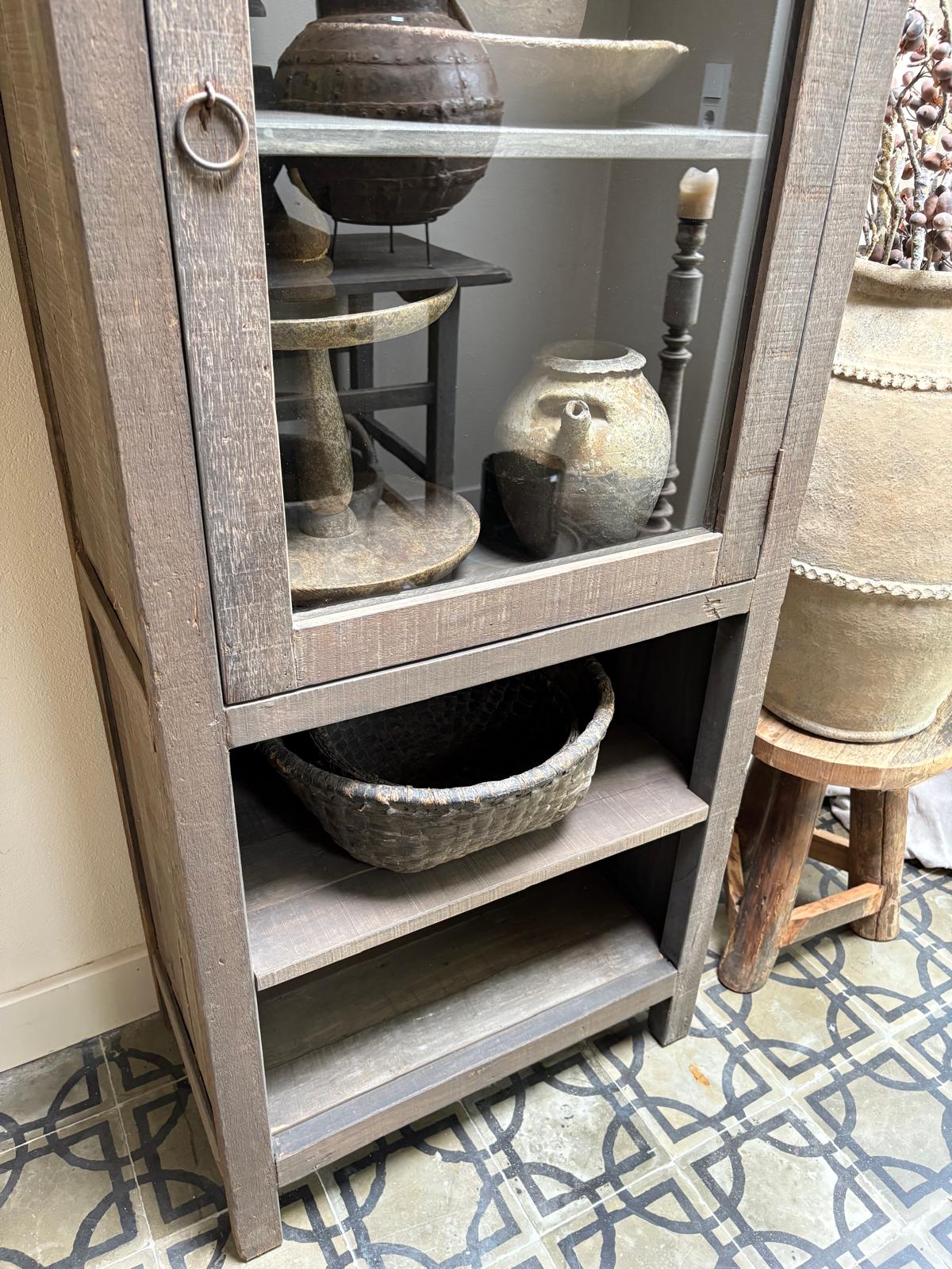 Vitrinekast Old Barn Collectie 70x44x162 cm