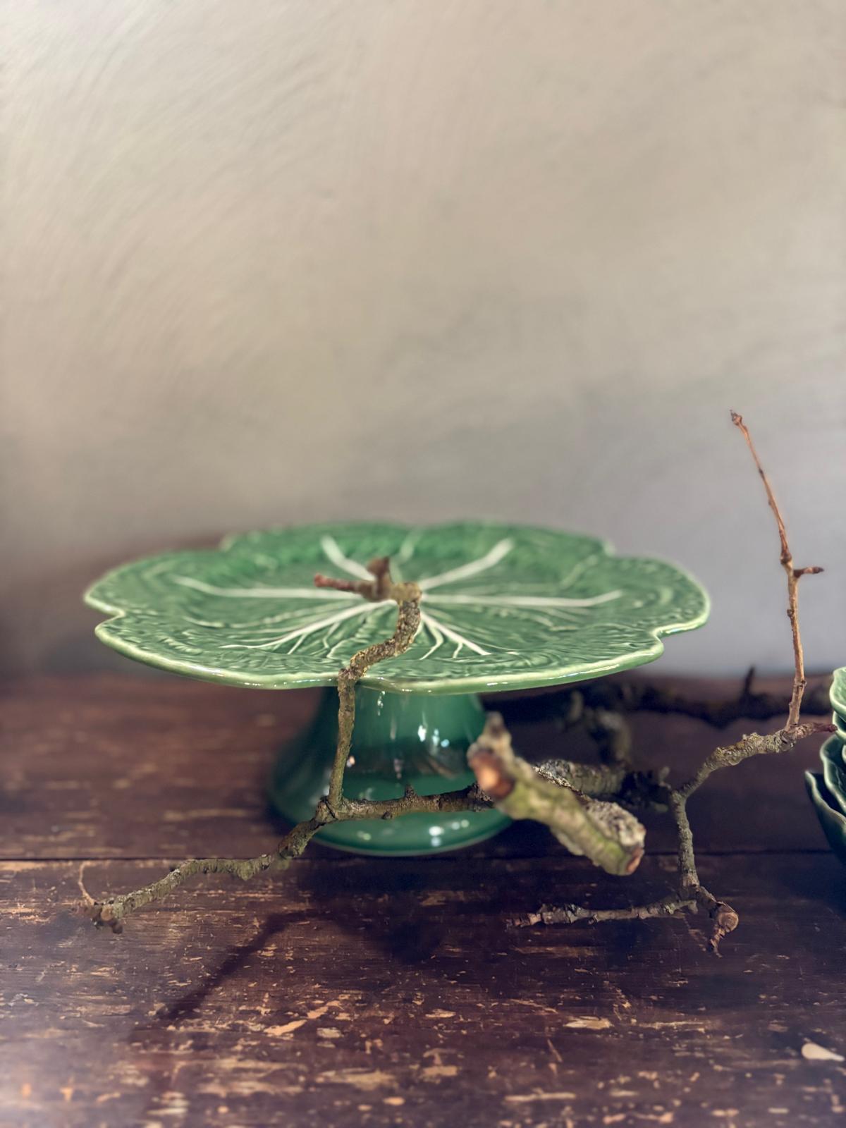 Cake stand cabbage - Bordallo Pinheiro