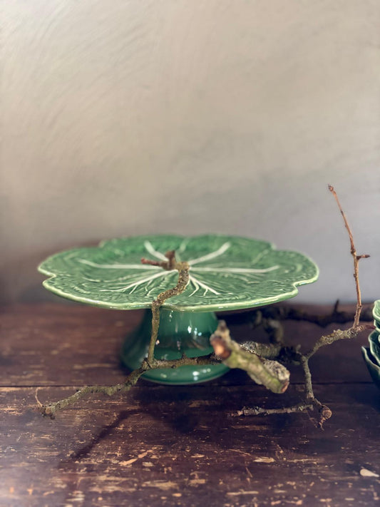 Cake stand cabbage - Bordallo Pinheiro