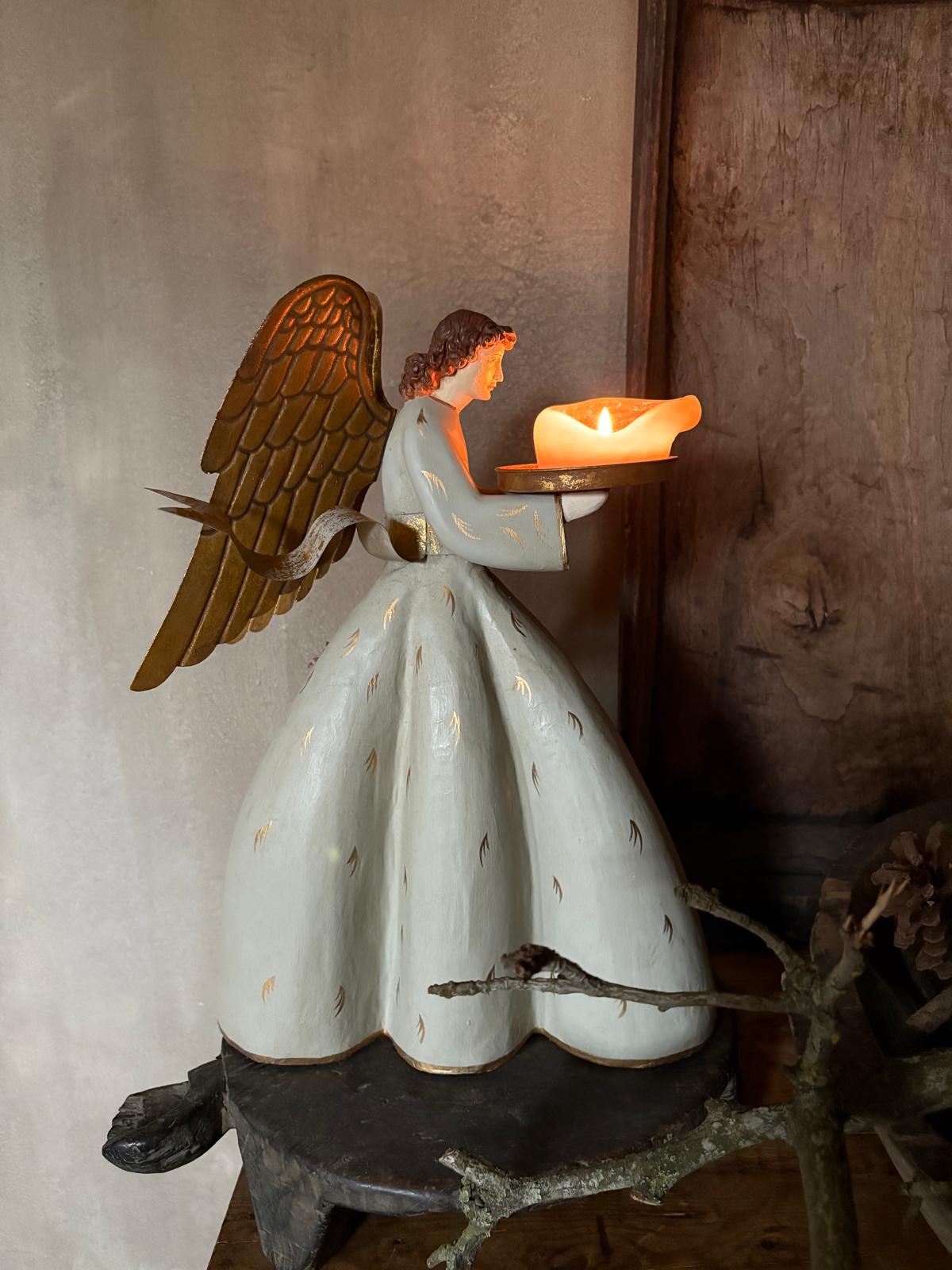 Handgemaakte engel grijs