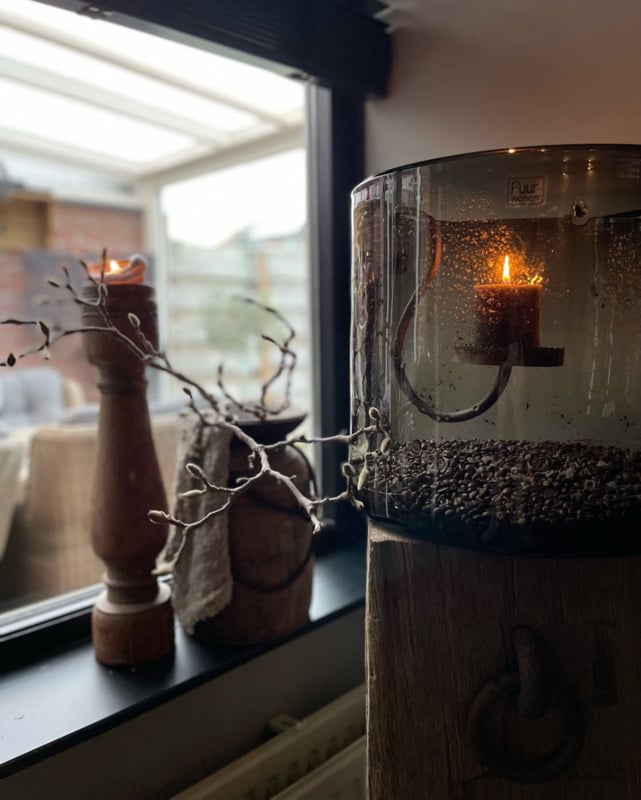 Windlicht 'Chocolate' 35/35 cm